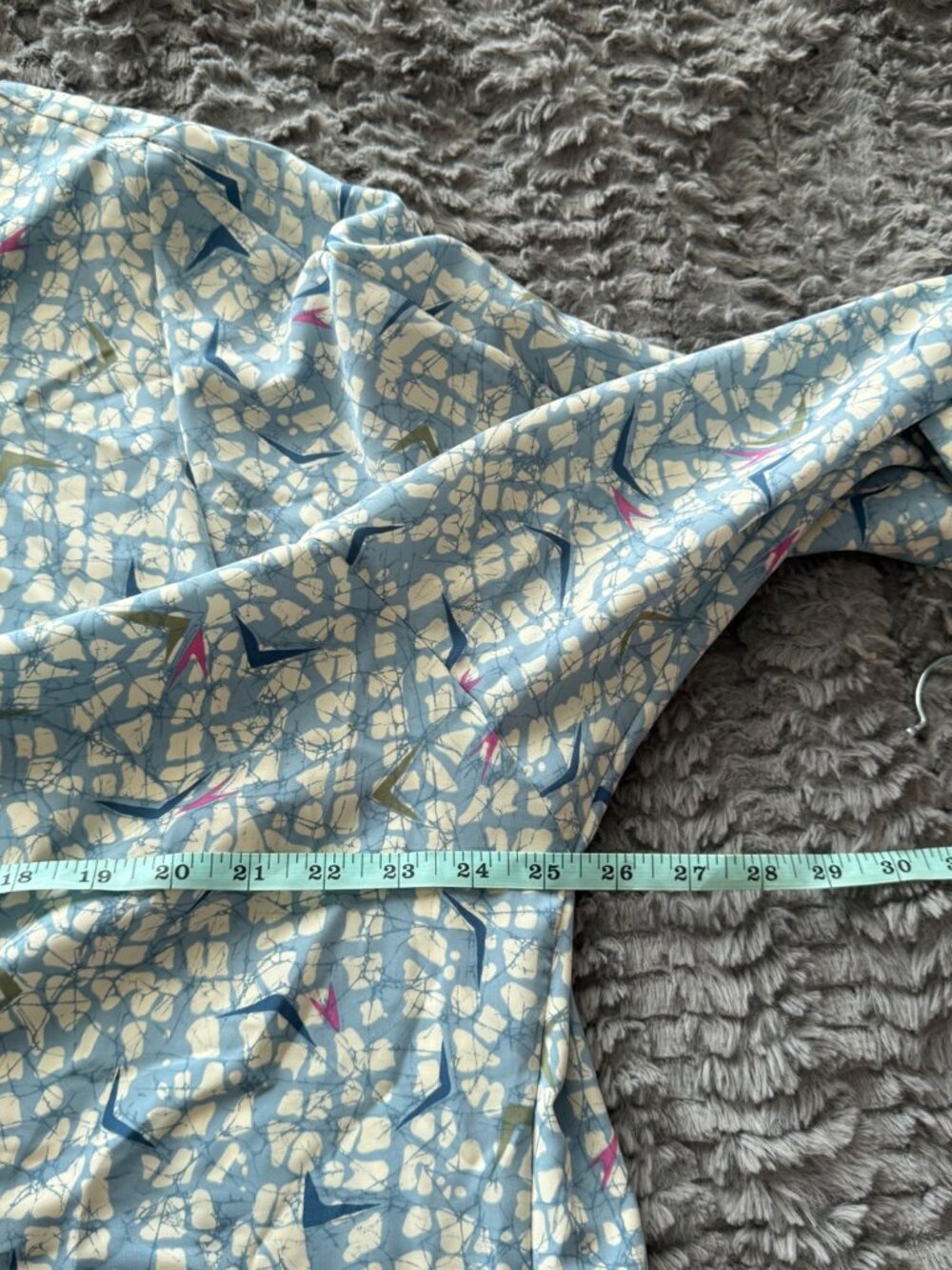 Vintage Country Sophisticates Made in the U.S.A. Long Sleeve Blouse XL Blue - Picture 8 of 9